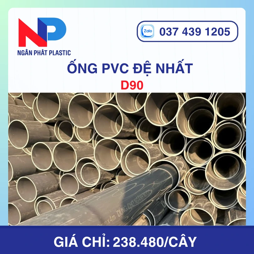 Ống Nhựa PVC D90 Đệ Nhất